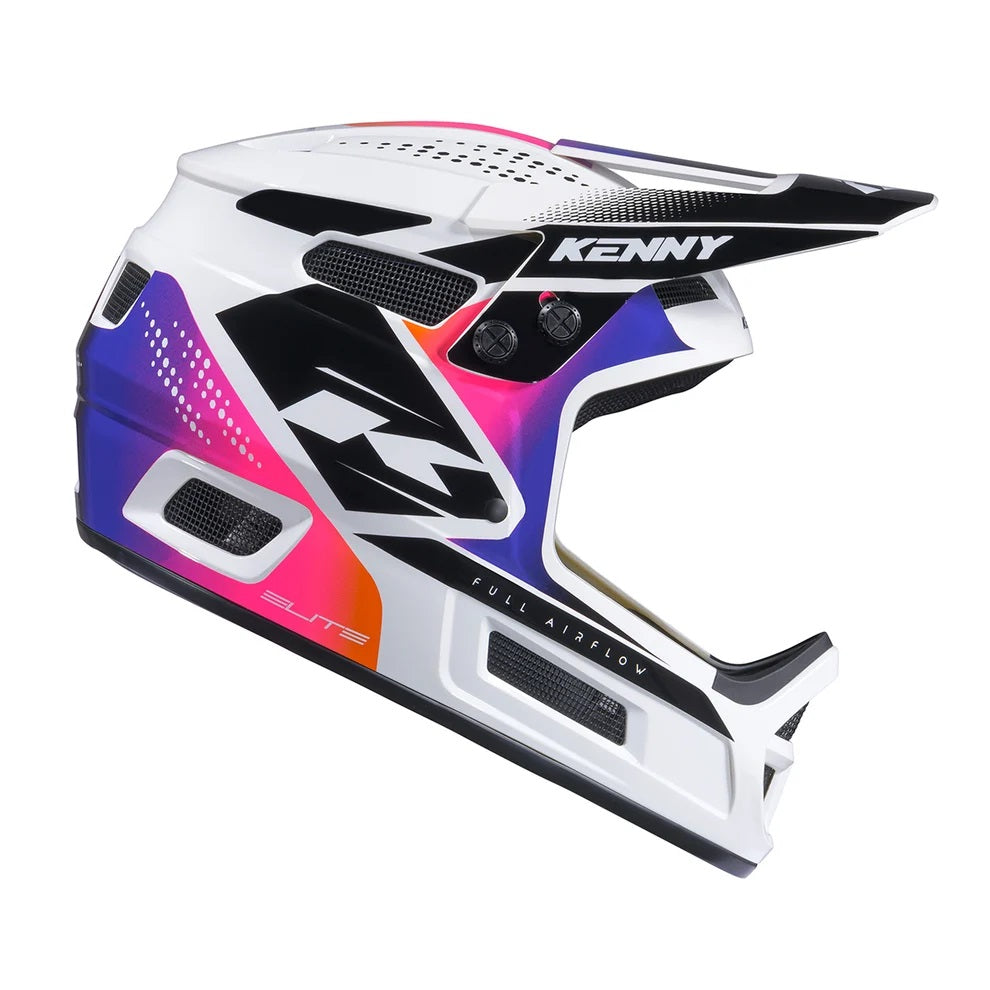 Kenny Racing Helmet - Elite Graphic + Full Face - White Gradient [sz:large | 59-60 Cm]