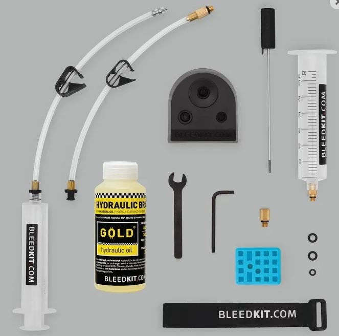 Bleed Kit Premium Gold Trp For Tektro And Shimano Hydraulic Brakes