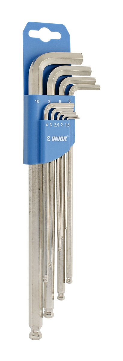 Unior Hex Wrench L-bend Allen Key Set - 9 Sizes - 1.5mm To 10mm (works ...