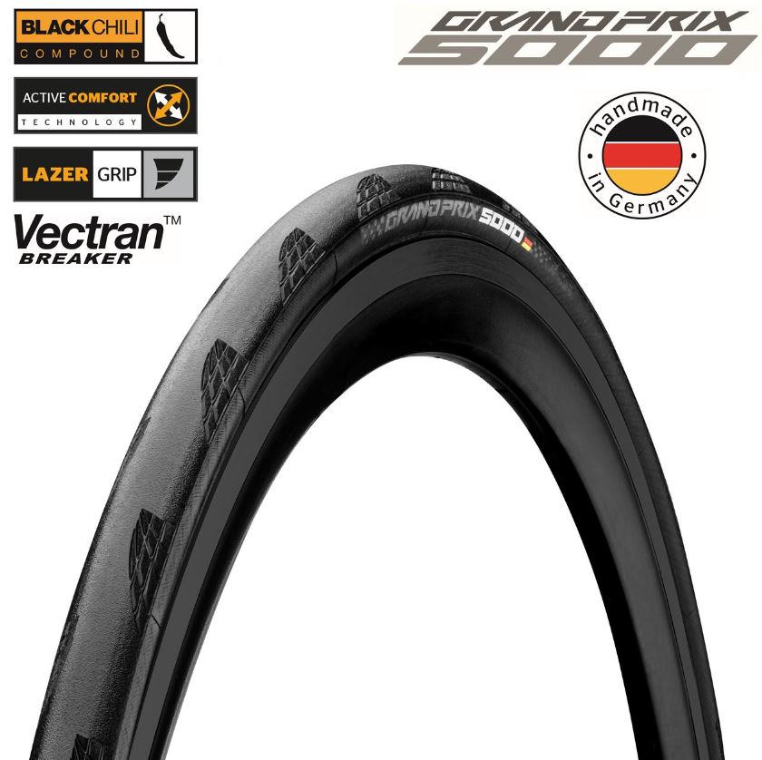 Continental R Gp5000s Tr Fld Black 700x28c