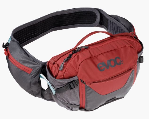 Evoc Hip Pack Pro 3l + 1.5l Blader -grey/chilli Red