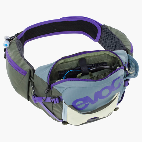 Evoc Hip Pack Pro 3 - One Size - 3l - Steel / Violet / Dark Olive