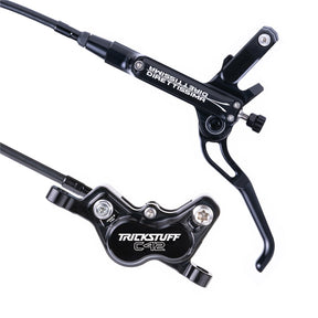 Trickstuff Brakeset - Direttissima - Kevlar Black Hose - Front & Rear - Black