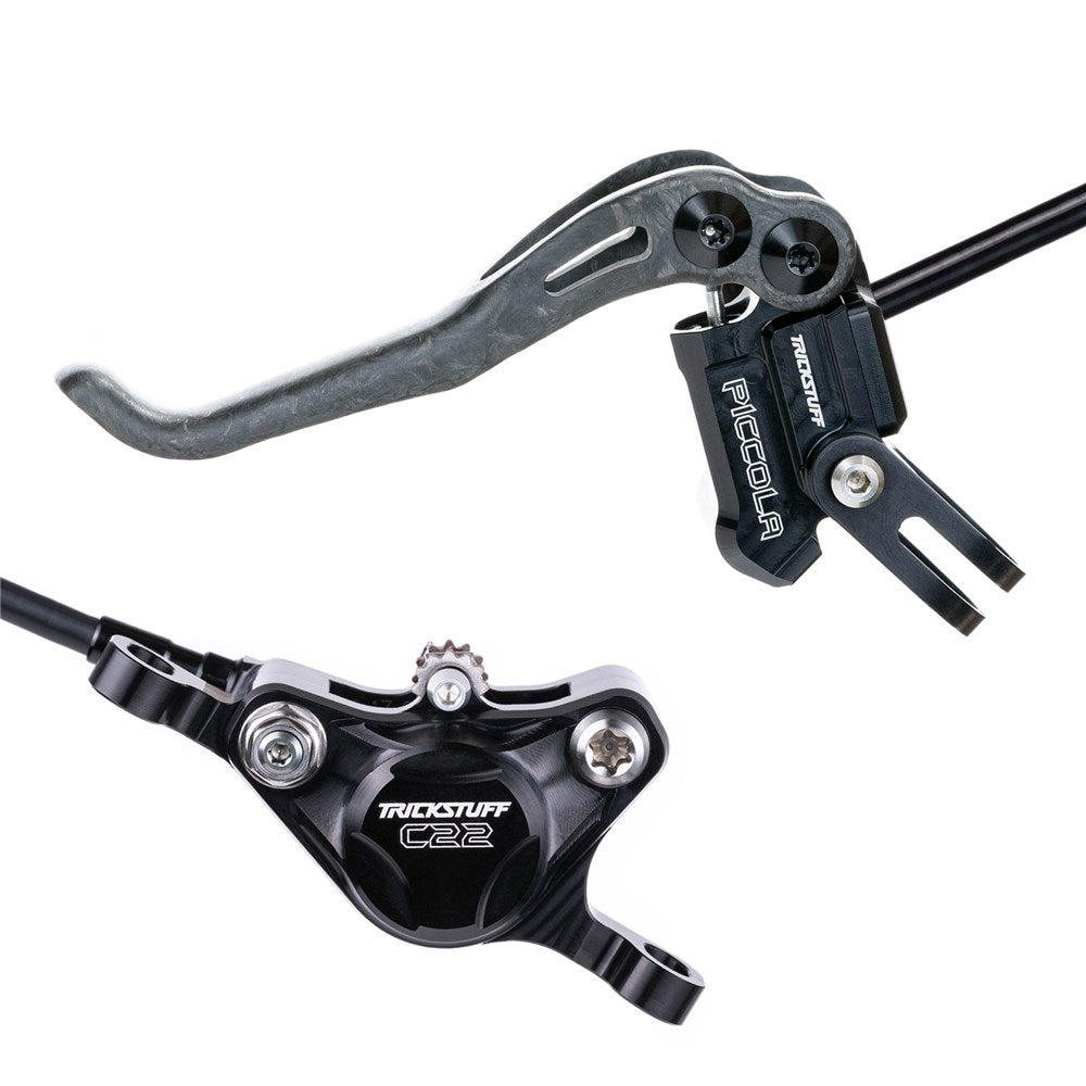 Trickstuff Brakeset - Piccola Carbon - Lever Carbon - Kevlar Black Hose - Front & Rear - Black