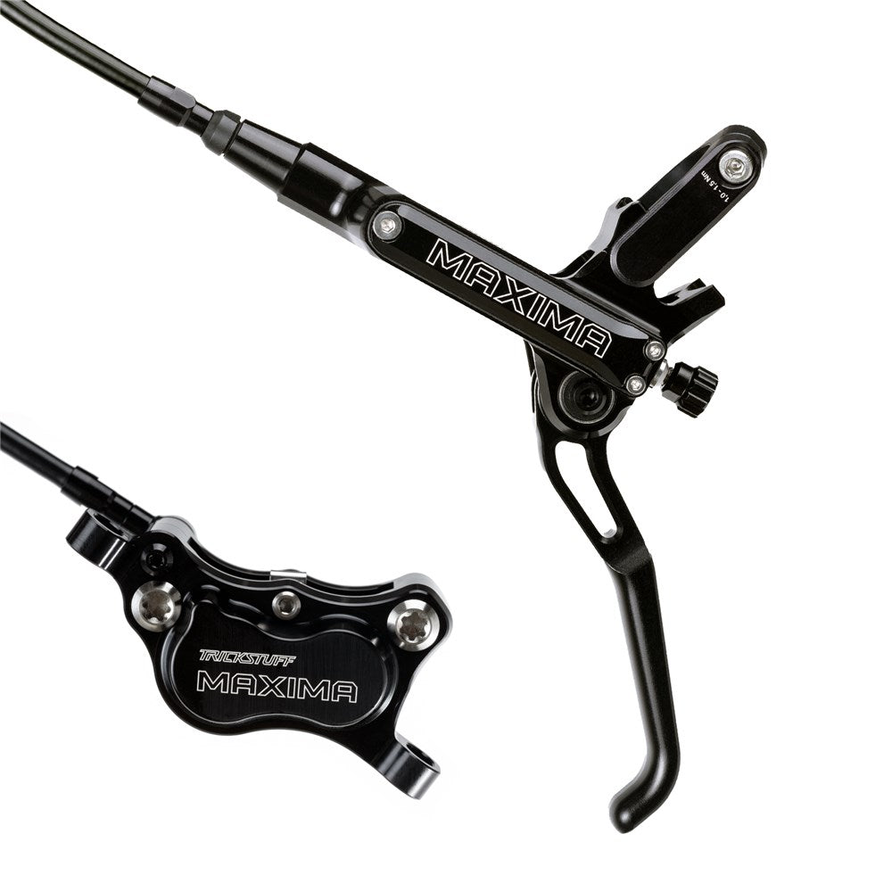 Trickstuff Brakeset - Maxima - Kevlar Black Hose - Front & Rear - Black / Black