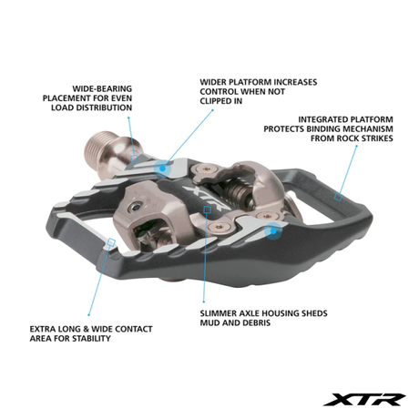 Shimano Pedals - Xtr Trail - Mtb Spd - Pd-m9120 Pedals