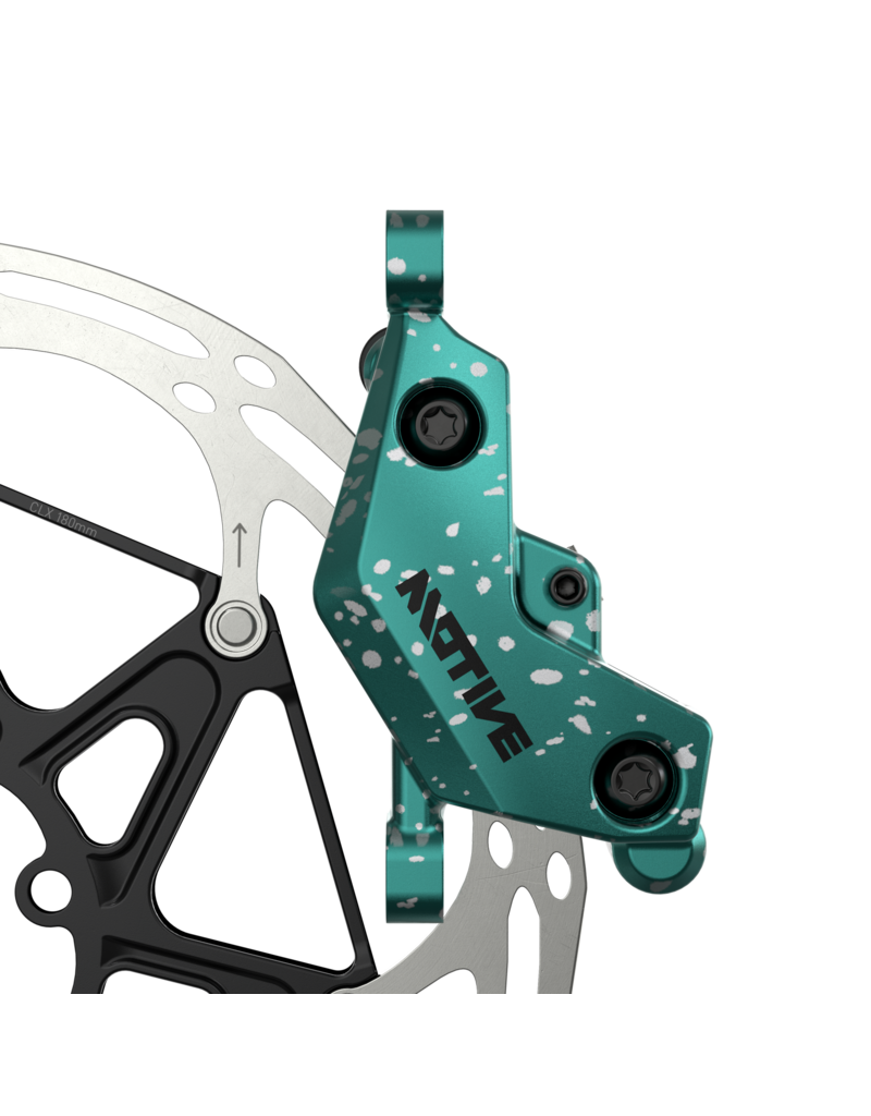 Sram Disc Brake Full Expert Kit - Motive Ultimate Stealth - Alu Lever - Teal Splatter