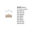 Shimano Disc Brake Pads - Resin & Spring -br-m8020 D03s-rx