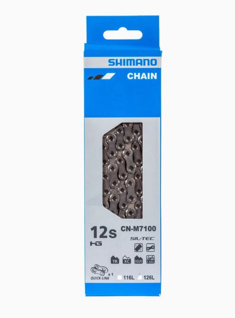 Shimano Chain - Slx M7100 12 Speed 126 Links Inc Quick Link