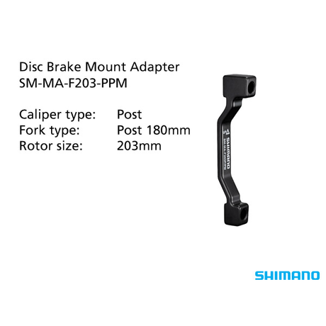 Shimano Disc Brake Adaptor - Sm-ma-f203 - (180mm To 203mm)