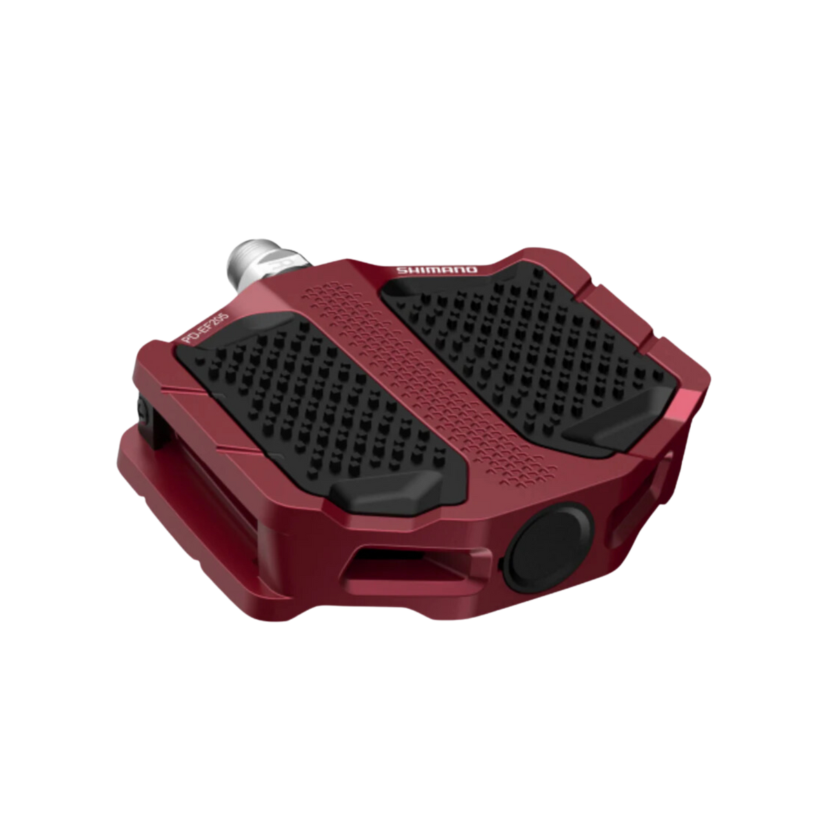 Shimano Pedals Pd-ef205 Flat Platform - With Resin Plate [cl:red]