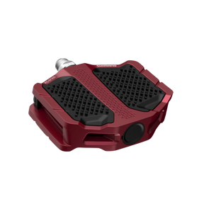 Shimano Pedals Pd-ef205 Flat Platform - With Resin Plate [cl:red]