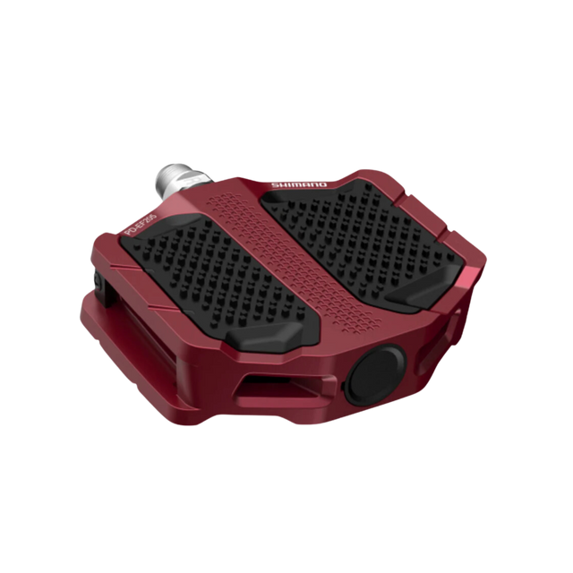 Shimano Pedals Pd-ef205 Flat Platform - With Resin Plate [cl:red]