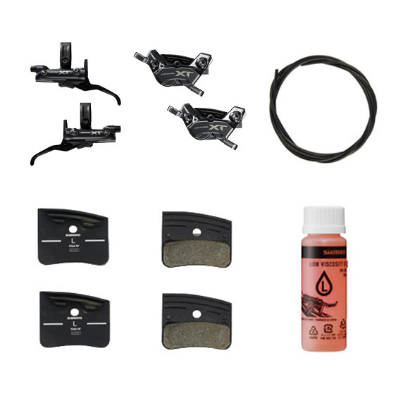 Shimano Deore Xt Brakeset Br-m8220 (upgrade Kit) Inc Spare Pads & Low Viscosity Oil