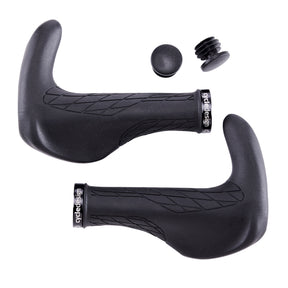 Cycle Design Grips Integrated Bar-end Black