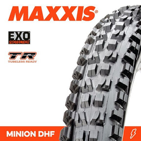 Maxxis Tyre Minion Dhf 26" Tubeless Ready [tp:2.3" Exo Dual]