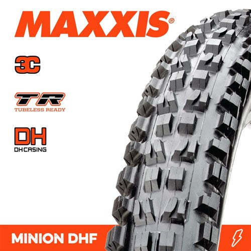 Maxxis Tyre Minion Dhf 27.5" +e25 Rated [tp:2.50" Dh 3c Maxxgrip]