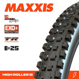Maxxis Tyre High Roller Iii 27.5" X 2.40 3c Grip Exo+ Casing - Tr Folding 60tpi E-25