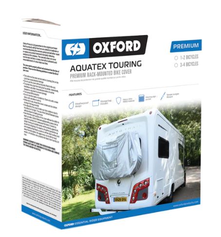 Oxford Aquatex Touring Bike Cover Premium Rack Mounted 3-4 Bikes Inc Storage Bag