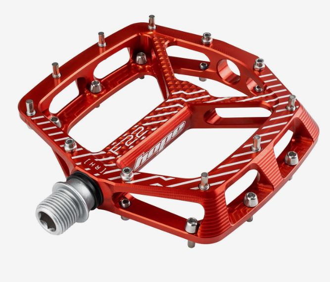 Hope Pedals - F22 Platform / Flat Alloy 22 Pins - Sealed Bearing [cl:red]