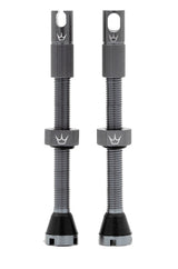 Peatys Chris King - Mk2 Tubeless Valves (pair) 60mm - Slate [cl:slate Grey]