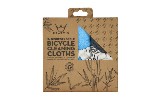 Peatys Bamboo Bicycle Cleaning Cloths - 3pack