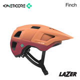 Lazer Helmet - Finch Kineticore - Youth Uni Size (50-56cm) [cl:matte Sedona Red / Orange]