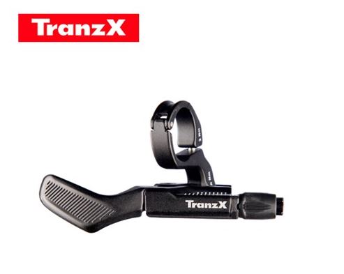 Tranzx Dropper Post Lever With 22.2mm Clamp - Black