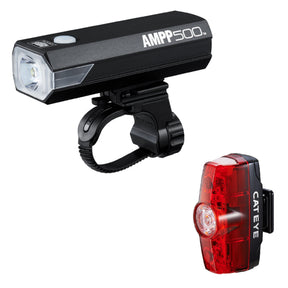 Cateye Light Set Ampp 500 Lumen & Rapid Mini