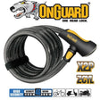 Onguard Bike Lock - Doberman Key Lock - 185cm X 15mm (8027) 