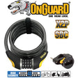 Onguard Doberman Combo Lock 185cm X 12mm (8031)