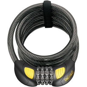 Onguard 8031glo Lock Doberman Coil Combo 12mm X 185mm With Led Light