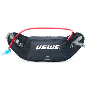 Uswe Zulo 2l Hydration Hip / Waist Pack  (inc Bladder) Carbon Black