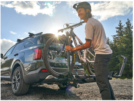 Yakima Stage Two Premium Tray Hitch Mounted Rack (anthracite)