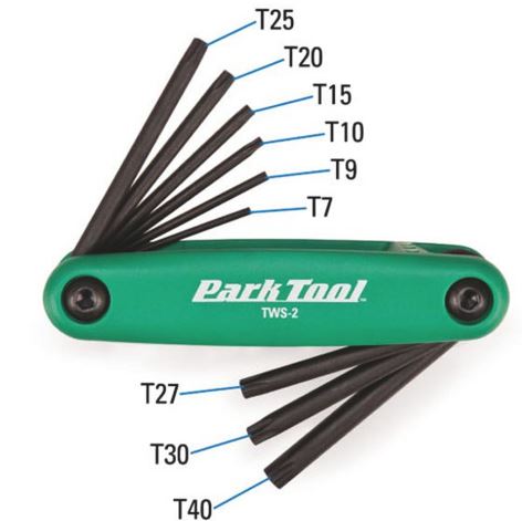 Park Tool Multi Tool - Torx - T7-t40 Folding - Tws-2
