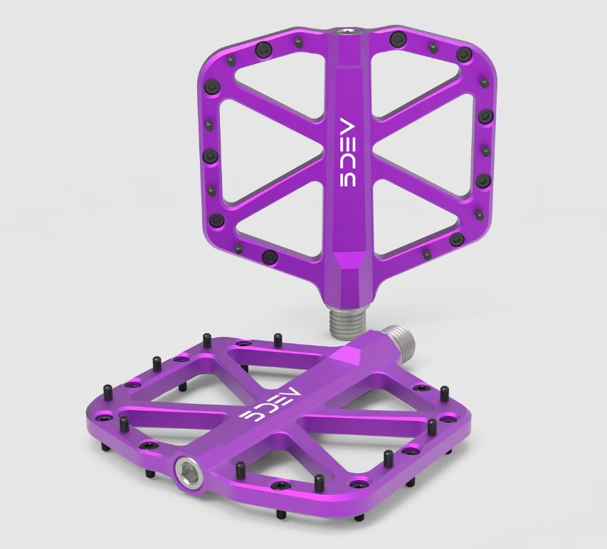 5dev Pedals - All Mountain Alloy Flat Pedals -  Purple 