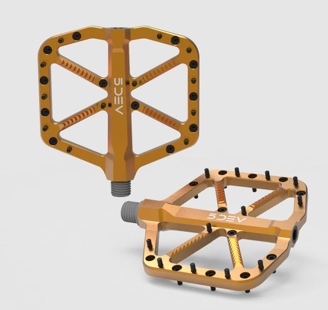 5dev Pedals - All Mountain Alloy Flat Pedals -  Bronze