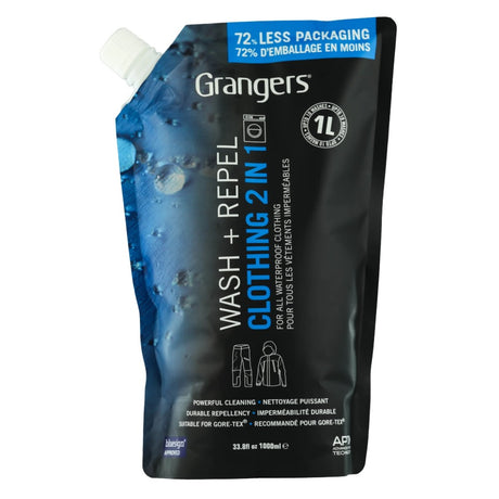 Grangers Wash + Repel Clothing 2-in-1 Blue 1l Pouch