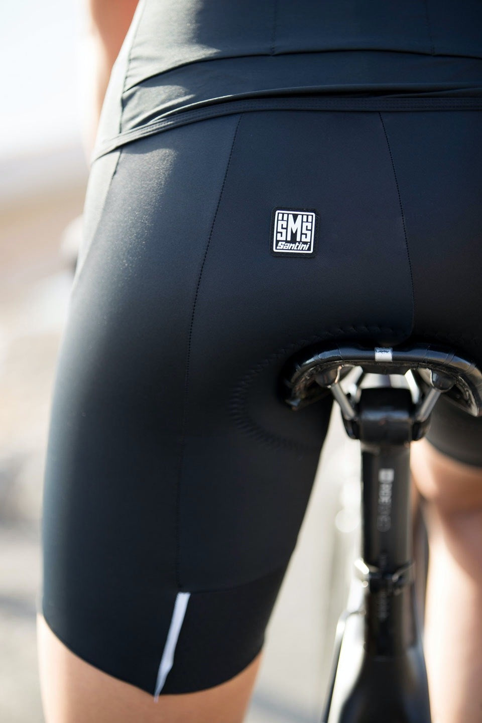 Santini Alba Womens Cycling Shorts Gil (gel Chamois) Black Nero