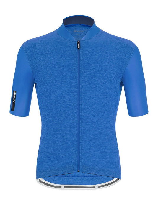 Santini - Colore Puro S/s Mens Cycling Jersey Classic Roayl Blue