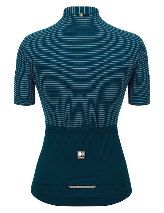 Santini - Colore Riga Womans Short Sleeve Summer Jersey Teal