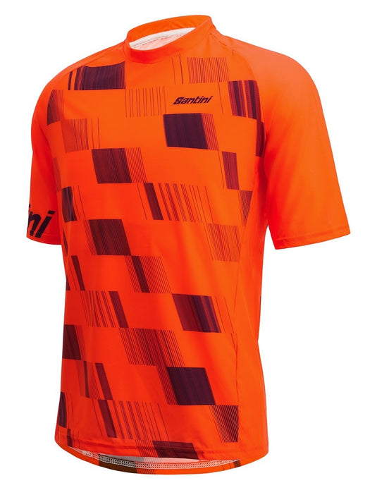 Santini - Fibra Mens Gravel/mtb Jersey Fluro Orange