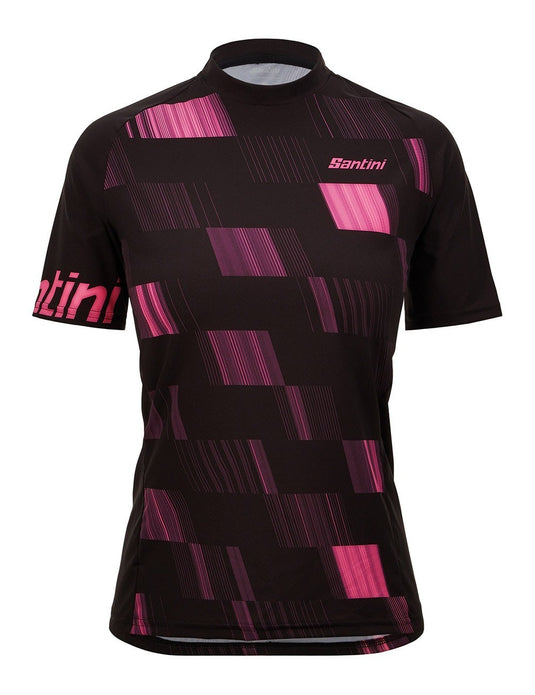 Santini - Fibra Womans Gravel/mtb Jersey Black / Pink