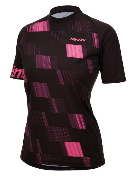 Santini - Fibra Womans Gravel/mtb Jersey Black / Pink [sz:large]