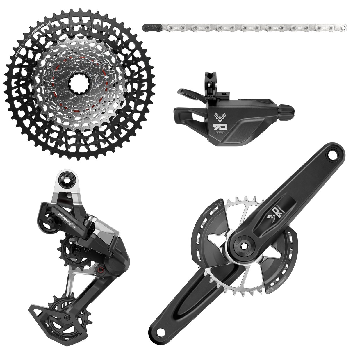 Sram Eagle 90 T-type - Groupset - 12-speed- 170mm Crank - 32t Chainring - 10-52t Cassette