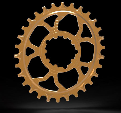 5dev Chainring - Oval 32 Tooth With 3mm Boost Offset Colour Fox Kashima