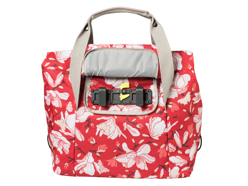 Basil Magnolia Shopper Pannier Bag 18l - Magnolia Poppy Red 