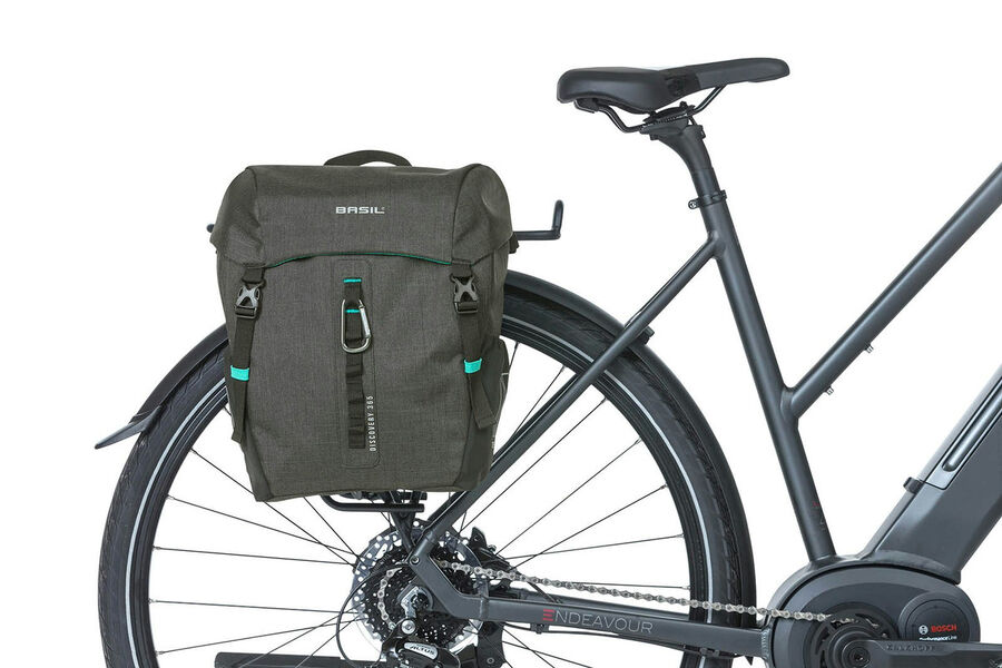 Basil Discovery Single Pannier Bag 9l - Black - 365d