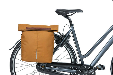 Basil City Shopper Pannier Bag - 16l - Camel Brown