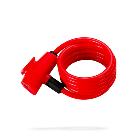 Bbb Quicksafe Bike Lock 8mm X 1500mm (key Lock) [cl:red]
